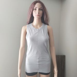 Alexander Wang x Uniqlo tank top heattech gray crew neck exercise workout